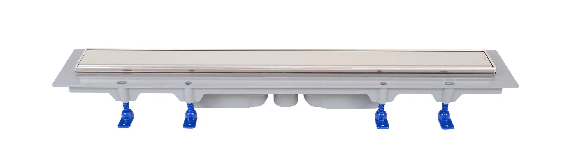 RIGOLĂ DE SCURGERE PENTRU DUȘ, RAMĂ DE OȚEL INOXIDABIL, grilă STANDARD/CUSTOM 950 mm, scurgere verticală