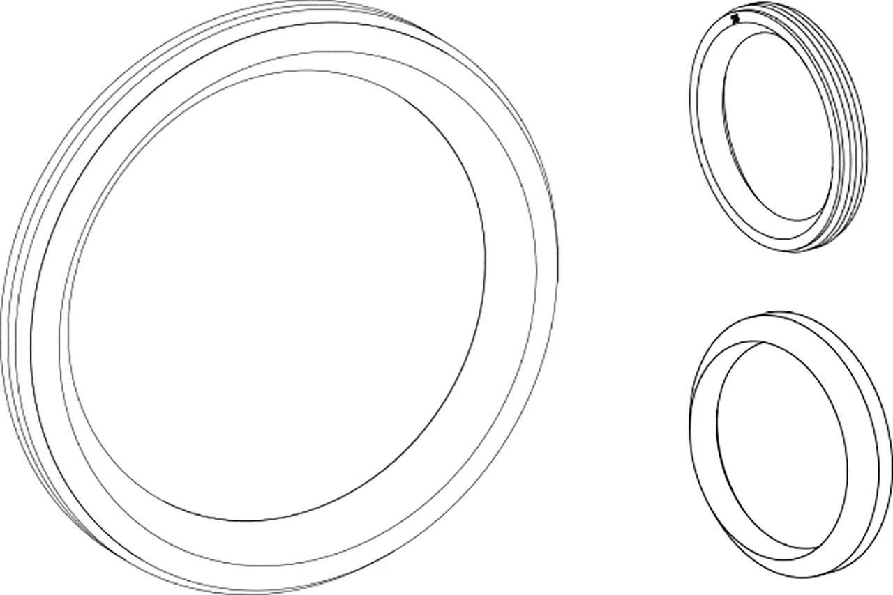 SET GARNITURI DIN CAUCIUC PENTRU ȚEAVA DE UMPLERE SI COTUL DE GOLIRE DE 90 mm