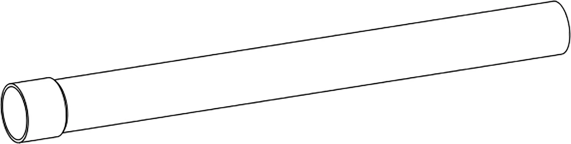 CONDUCTĂ DREAPTĂ 500 mm, alb