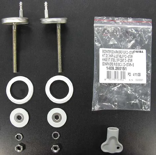 BALAMALE DIN METAL INOXIDABIL PENTRU CAPACE DE TOALETĂ D-STAR