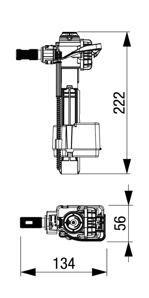 VALVA DE UMPLERE 747 G 3/8 ALAMĂ