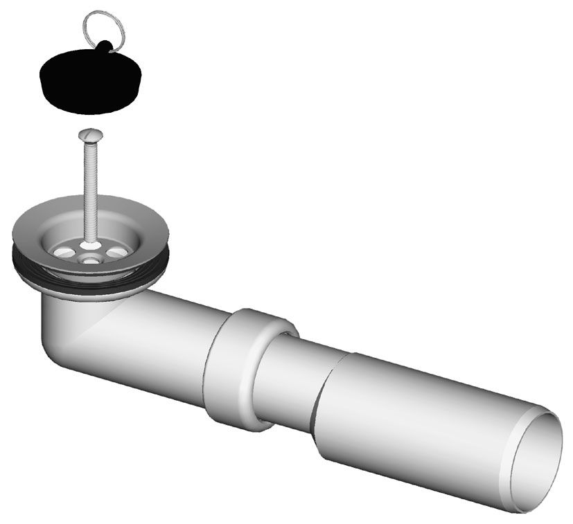 VENTIL SCURGERE DUS, GRILĂ Ø 70 mm, SCURGERE Ø 40/50 mm