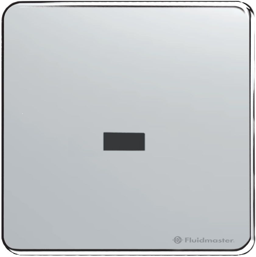 TECH P, IR urinal flush plate, 9 V, bright chrome